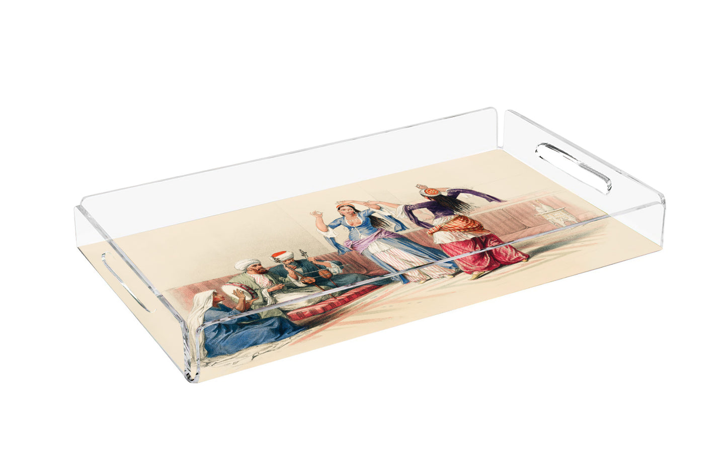 Dekoracyjne tacki organizer 24x40 cm z pleksi | Nowoczesny design