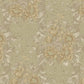 Tapeta ciemnobeżowa kwiatowy wzór z ornamentem – elegancka tapeta do wnętrz