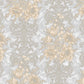 Tapeta jasnoszara kwiatowy wzór z ornamentem – elegancka tapeta do wnętrz
