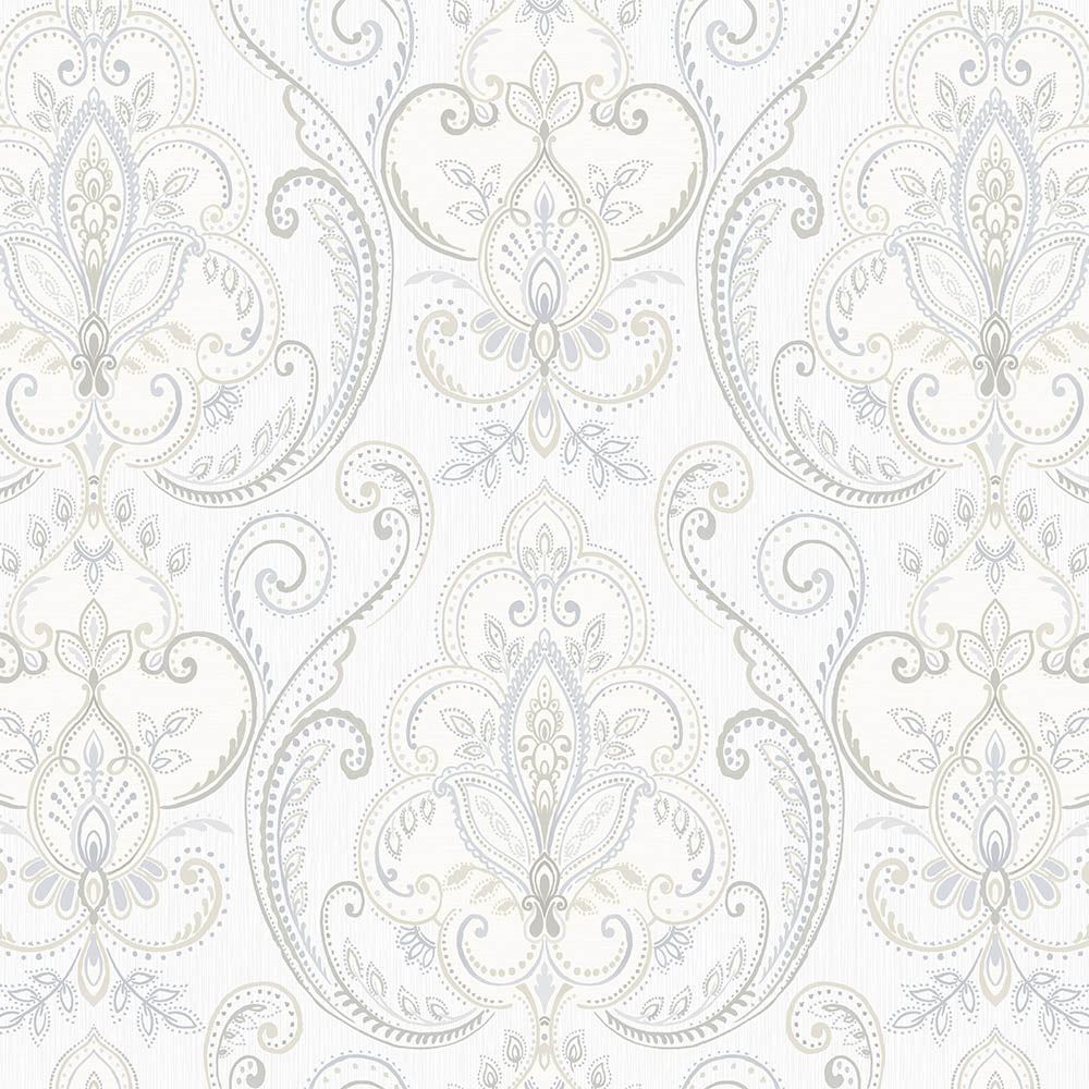 Tapeta klasyczna ornamentalna symetryczna – elegancki wzór dekoracyjny ścienny