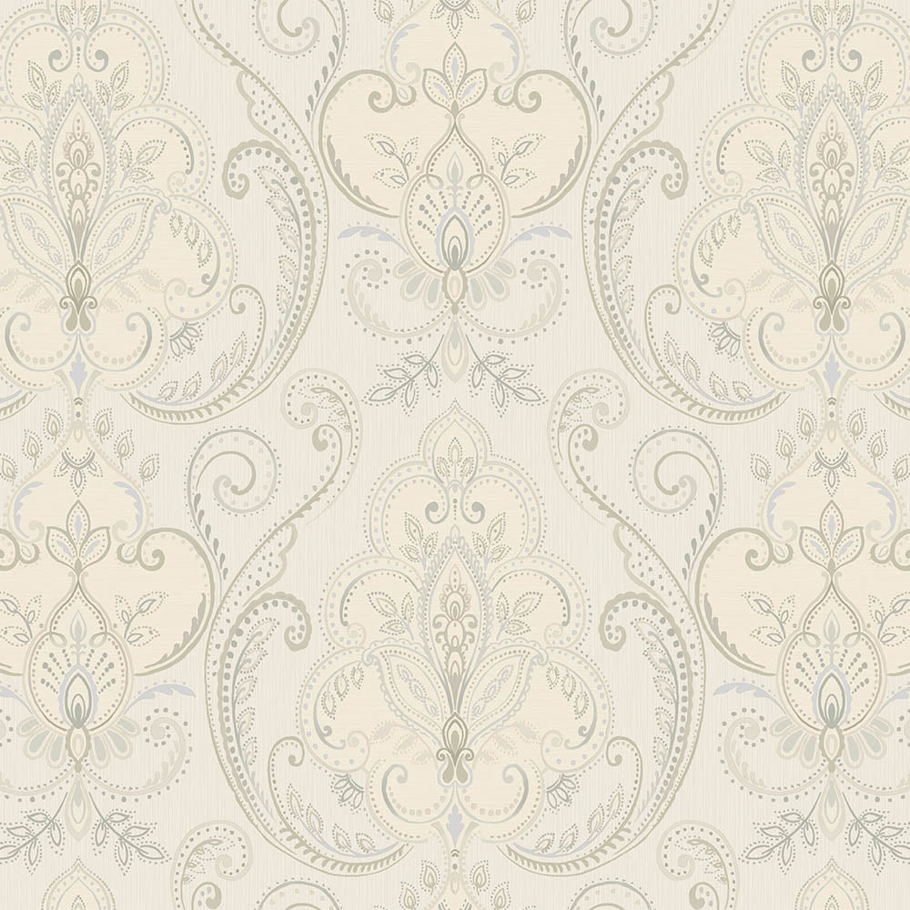 Tapeta klasyczna ornamentalna symetryczna – elegancki wzór dekoracyjny ścienny