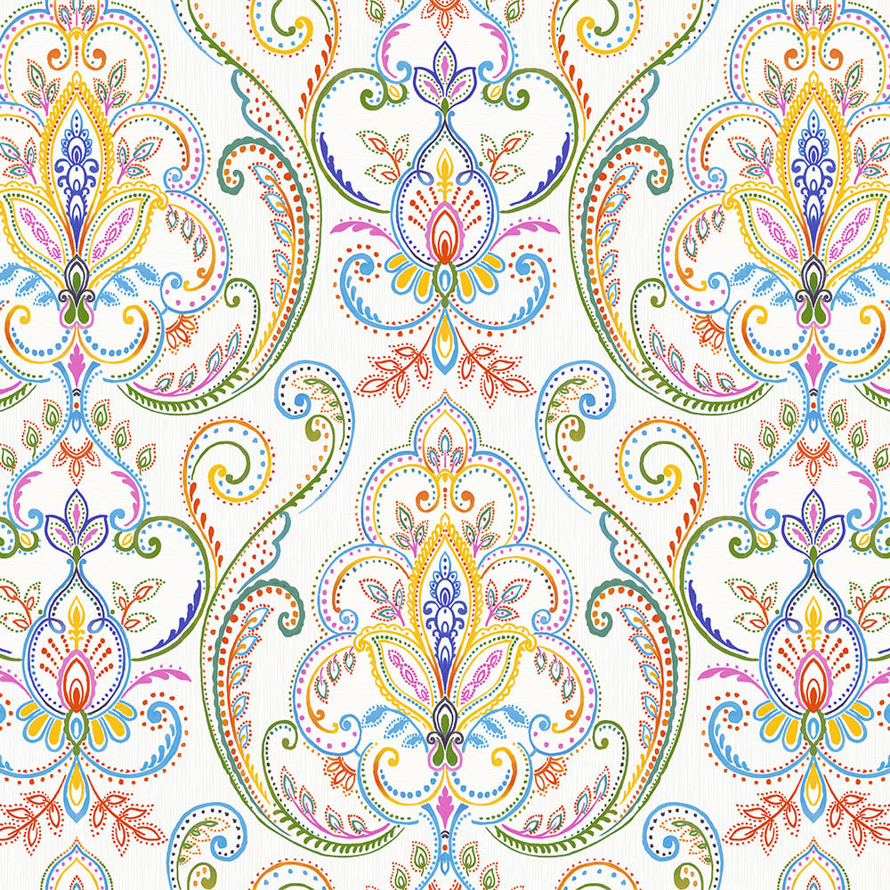 Tapeta klasyczna ornamentalna symetryczna – elegancki wzór dekoracyjny ścienny