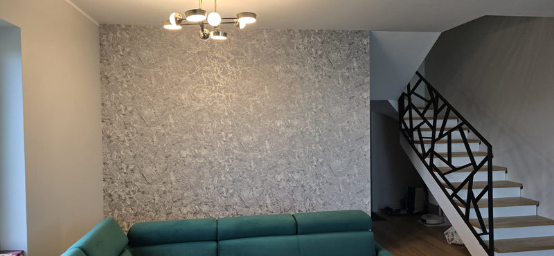Tapeta kamienna w salonie